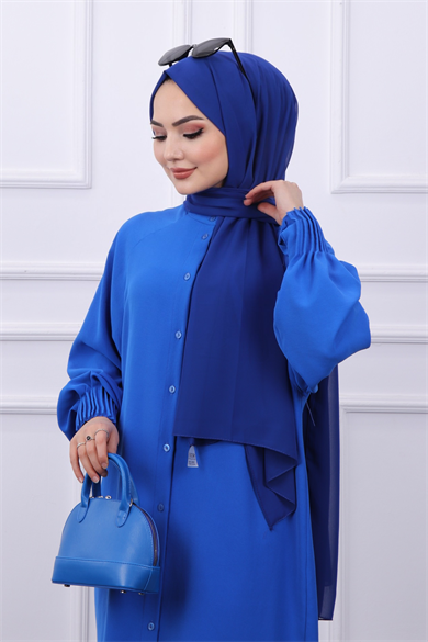 Kol Ucu Pileli Tunik Saks