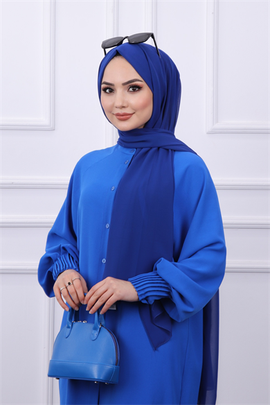 Kol Ucu Pileli Tunik Saks