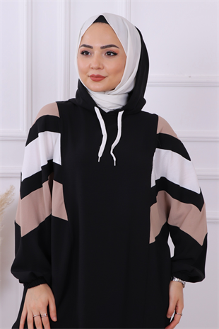 Kolu Garnili Takım Siyah