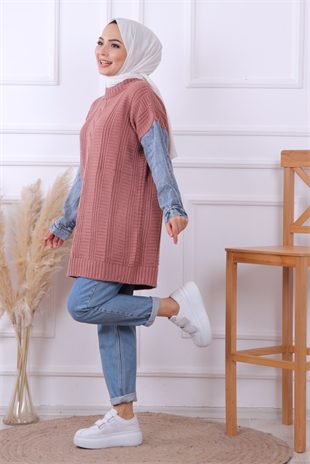 Kolu Kot Detaylı Tunik
