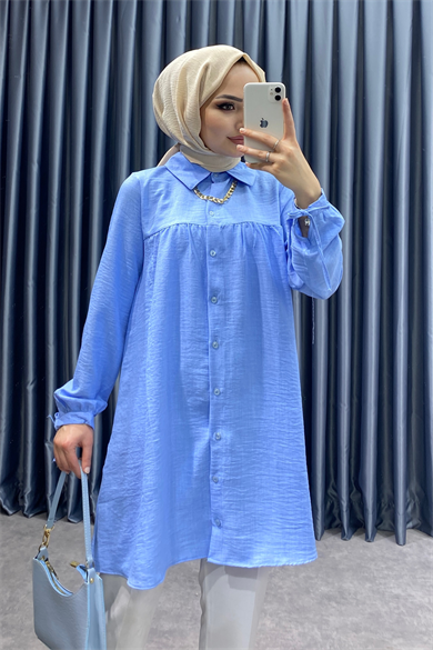 Kolyeli Tunik Bebe Mavisi
