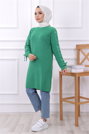 Kuş Gözlü Tunik Yeşil