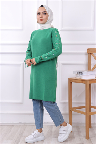 Kuş Gözlü Tunik Yeşil