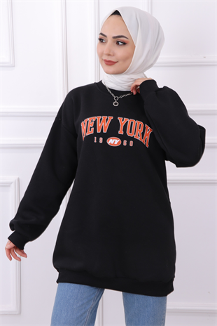 New York Üç İplik Tunik Siyah