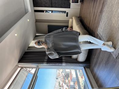 Önü Miu Miu Yazılı Sweat Gri 