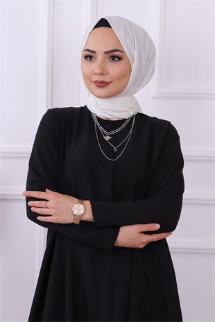 Önü Pat Detaylı Takım Siyah