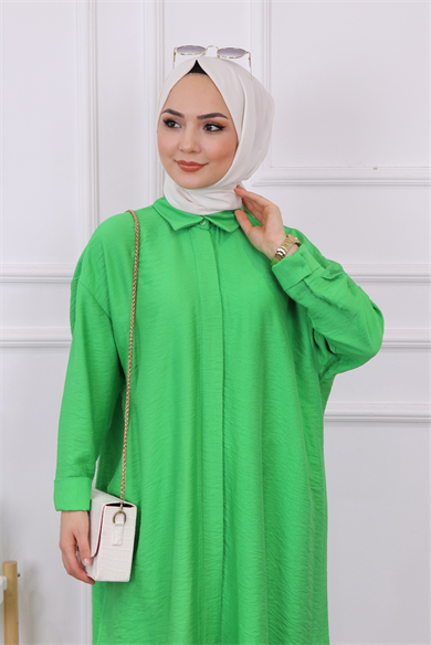Oval Kesim Tunik Yeşil