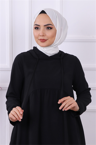 Paçası Fermuarlı Takım Siyah