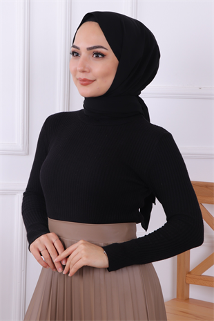 Pliseli Deri Etek Vizon