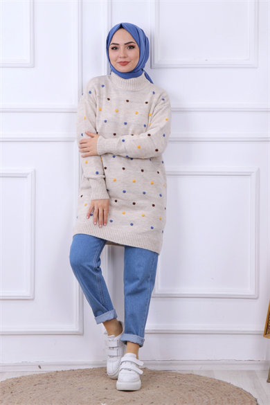 Ponponlu Tunik Taş