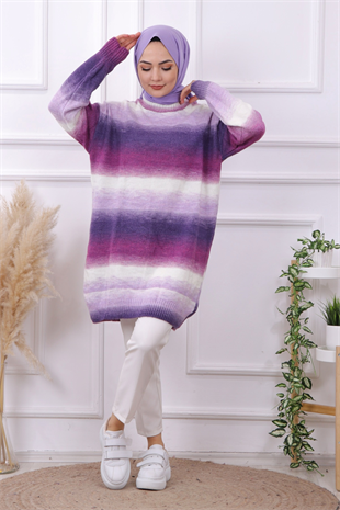 Renkli Triko Tunik