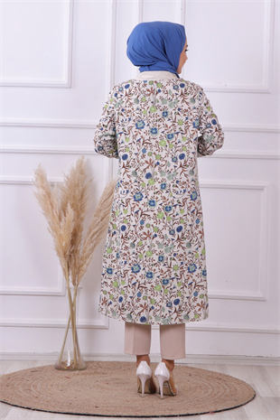 Şal Yaka Desenli Kimono