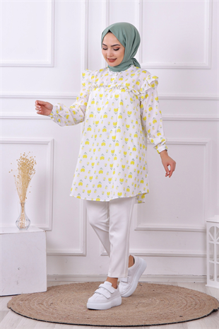 Sarı Laleli Tunik