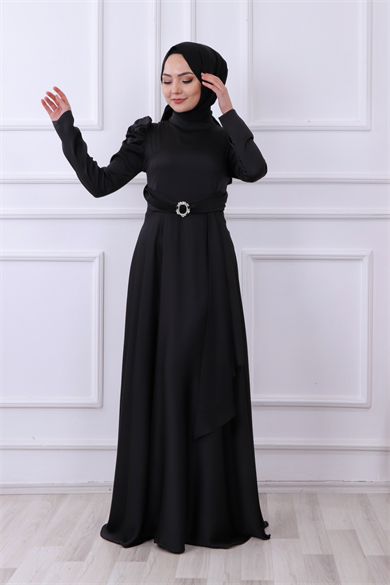 Saten Abiye Siyah