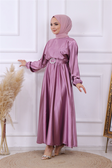 Saten Elbise Gül Kurusu