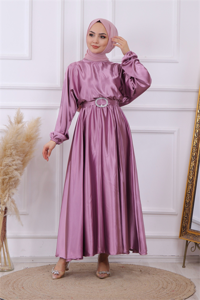 Saten Elbise Gül Kurusu