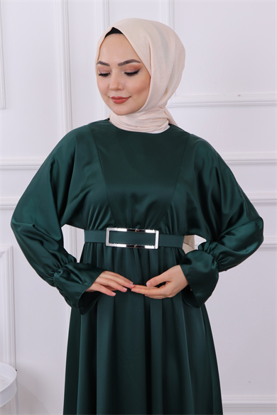 Saten Elbise Yeşil
