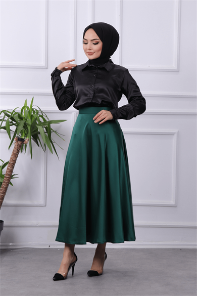 Saten Etek Yeşil