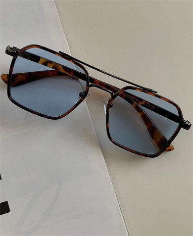 Serre Gözlük Leopar Mavi