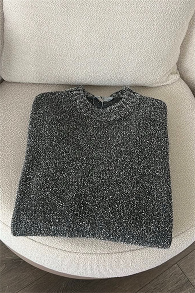 Simli Tunik Gri