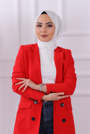 Slimfit Model Blazer Ceket Kırmızı