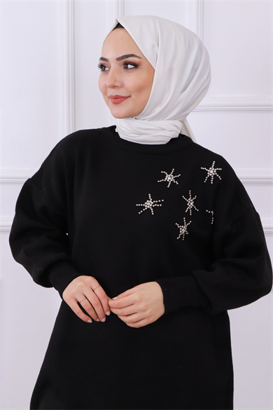 Taşlı Triko Tunik 