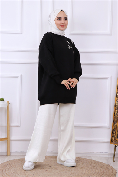 Taşlı Triko Tunik 