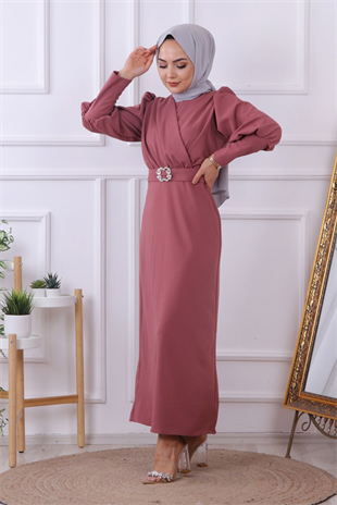 Tokalı Kalem Elbise