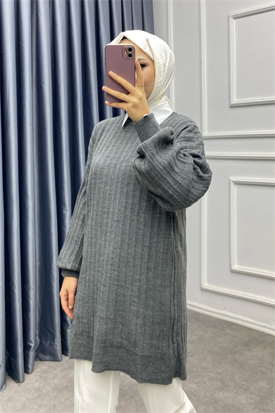 Triko Tunik Gri