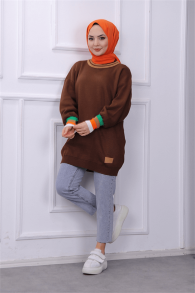 Triko Tunik Kahverengi