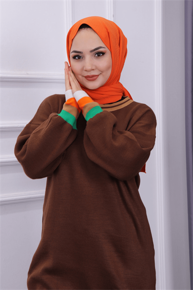 Triko Tunik Kahverengi