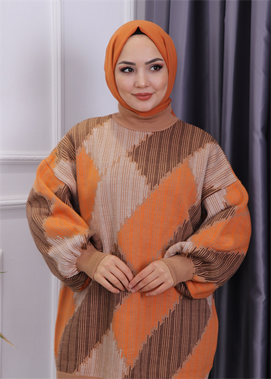 Triko Tunik Kiremit