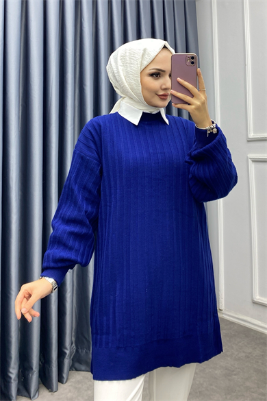 Triko Tunik Lacivert