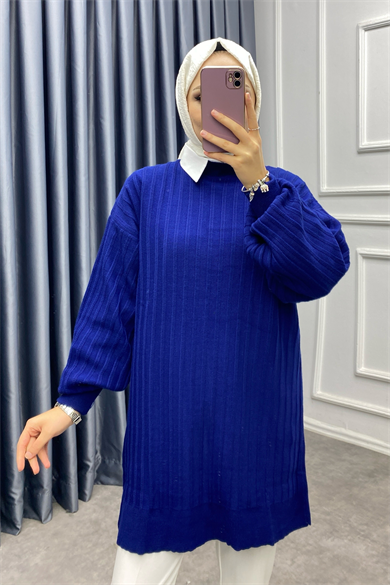 Triko Tunik Lacivert
