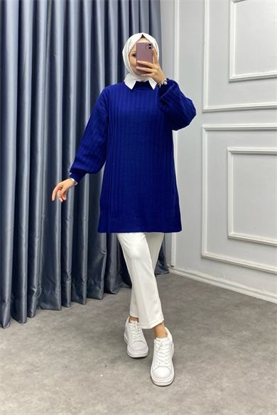 Triko Tunik Lacivert