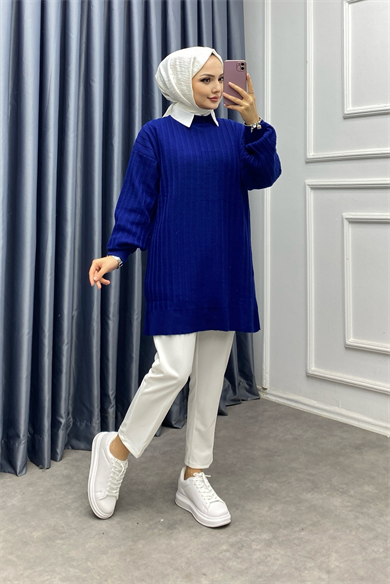 Triko Tunik Lacivert