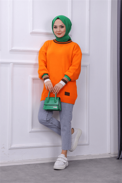 Triko Tunik Turuncu