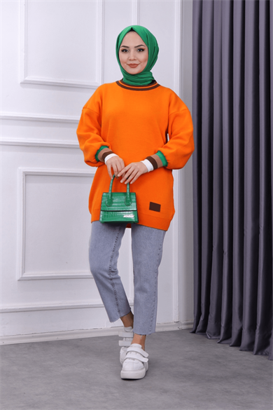 Triko Tunik Turuncu