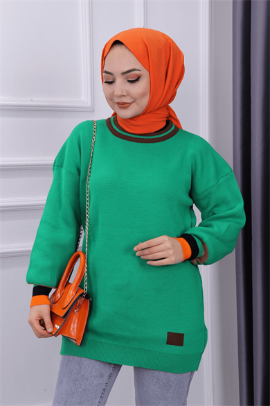 Triko Tunik Yeşil