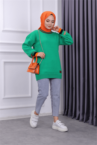 Triko Tunik Yeşil