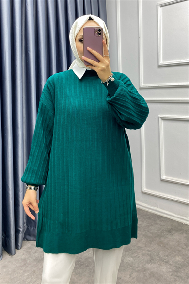 Triko Tunik Yeşil