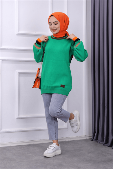 Triko Tunik Yeşil
