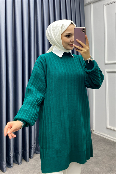 Triko Tunik Yeşil