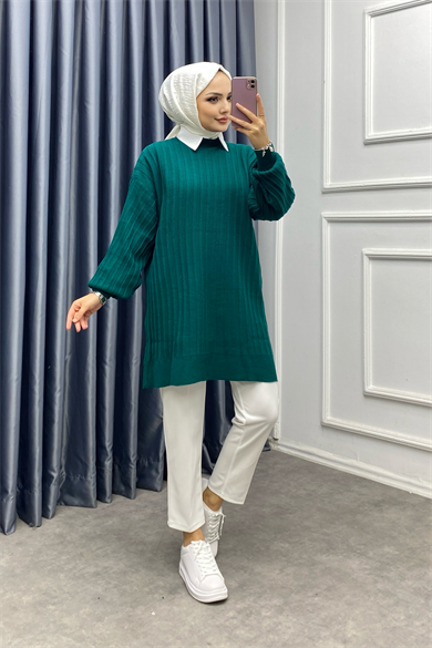 Triko Tunik Yeşil