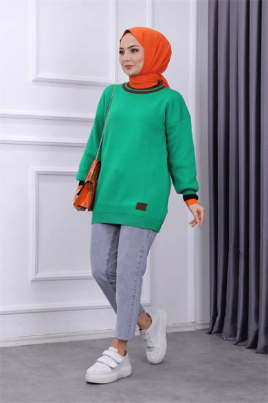 Triko Tunik Yeşil