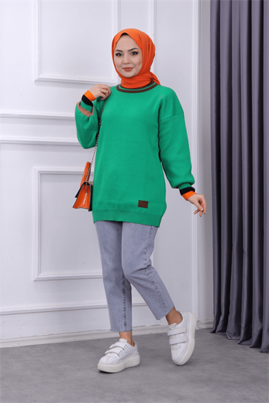 Triko Tunik Yeşil