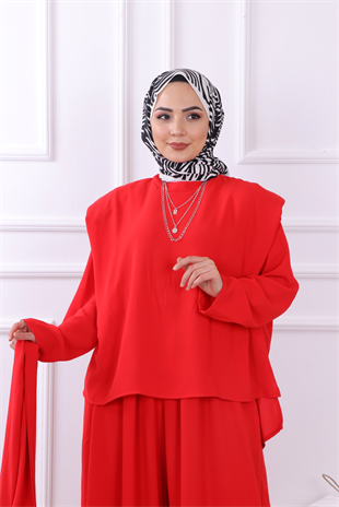 Tulum Görünümlü Takım Kırmızı