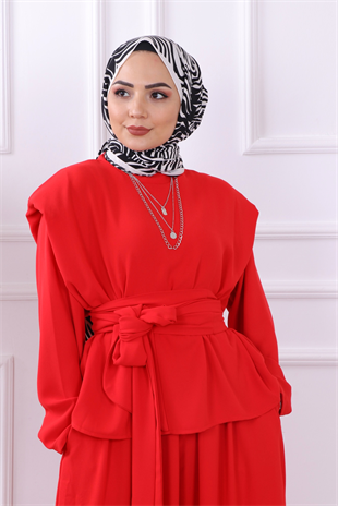 Tulum Görünümlü Takım Kırmızı