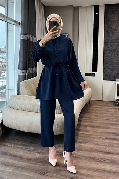 Üzeri Taşlı Beli Tünelli Linda Takım