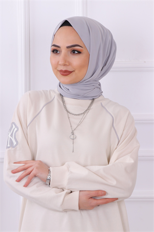 W Detaylı Takım Gri